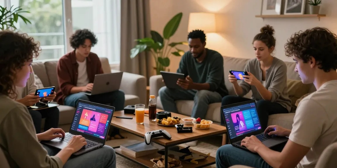 Adults engaging in exciting free porn games HTML content within a cozy gaming setup.