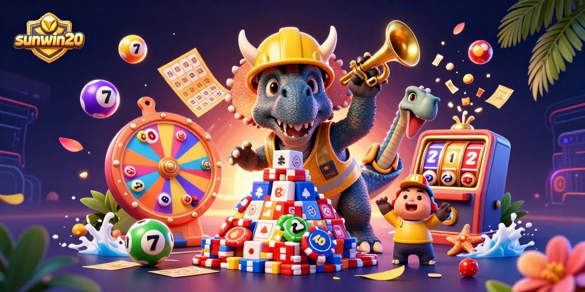 Engage with exciting slots at sunwin20 while triceratops and friends celebrate wins!