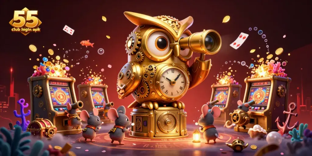 Experience thrilling gameplay with the 55 club login apk on a vibrant casino floor filled with excitement.
