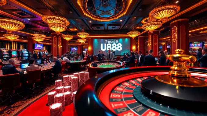 Experience the excitement of Trang chủ U888 with vibrant casino action featuring poker, roulette, and thrilling gameplay.