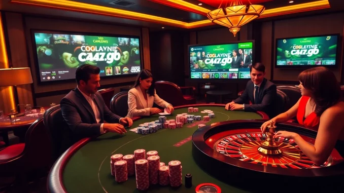 Gambler enjoying a vibrant poker game at c54.gb.net, illuminated with rich casino lights.