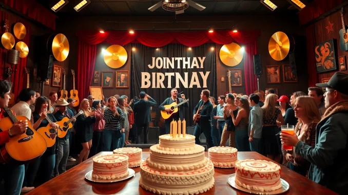 Celebrate Johnny Cash's birthday with a vibrant event at johnnycashbirthday.com featuring music, fans, and memorabilia.