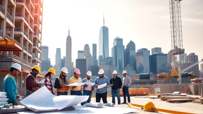 New York City Commercial General Contractor collaborating on a construction project
