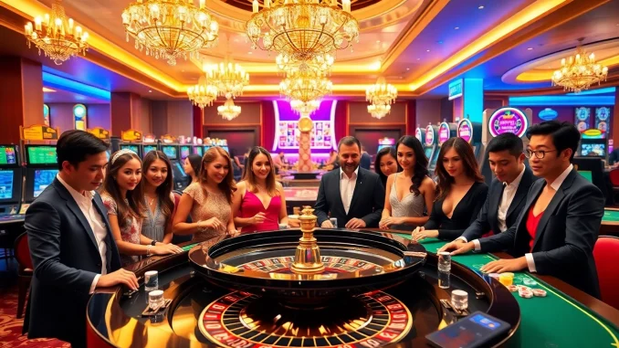 Experience the excitement of 399W gaming with diverse players at a luxury casino table.