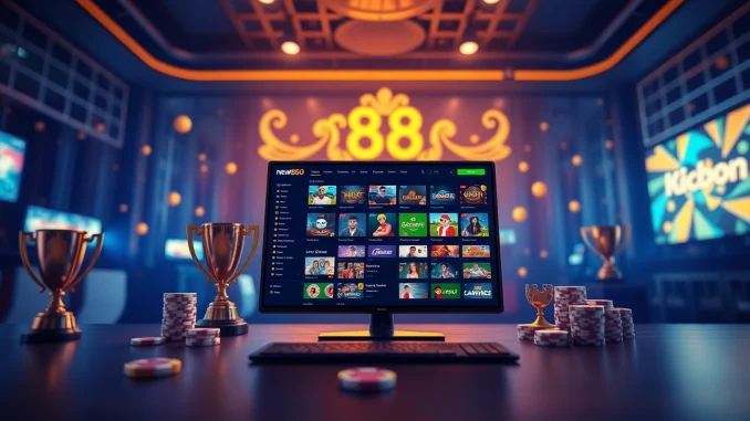 Engaging gaming interface on new88go.com showcasing diverse online betting options.