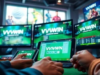 Users engaging with VVVWIN platform on devices, showcasing the excitement of online gaming at vvvwin88.live.