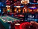 X333 platform showcasing luxury casino games and vibrant poker chips in a professional setup.