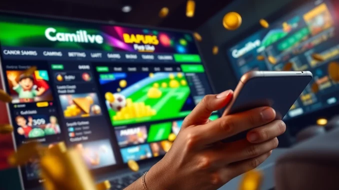 Experience online gaming excitement at luck8win.live with vibrant interfaces showcasing casino and sports betting.