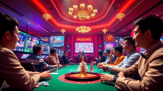 Experience the thrilling atmosphere of winvn88.live's online casino, featuring vibrant games and energetic players.