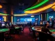 C168 offers a dynamic casino experience with poker chips and vibrant gaming tables.