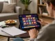 Engaging with DA88 online casino interface while enjoying a cozy gaming night at home