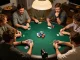 Players enjoying poker night at home, showcasing SHBET .COM gaming strategy and camaraderie.