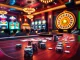 Engage in thrilling gameplay at https://lc88.bio/ with vibrant casino scene featuring poker chips and roulette wheel.