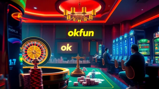 Experience the excitement of the okfun app as players engage in dynamic casino games.