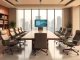 Modern conference room at a law firm in Miami showcasing professional atmosphere and Miami skyline.
