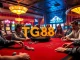Exciting casino atmosphere with players enjoying TG88 poker games at a luxurious table.