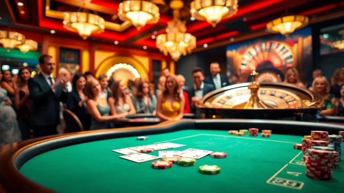 Experience the thrill of gambling with https://sky88sa.com/ as cards and chips create excitement at the casino.