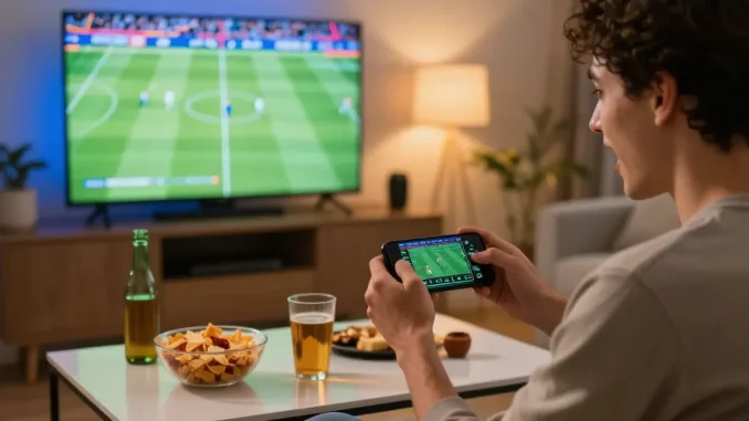 Betting excitement with 555WIN mobile app during a live sports event