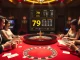 Experience the thrill of 79KING at a luxurious casino table filled with vibrant poker chips and cards.