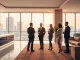 Law firm in Miami featuring a modern office with business professionals collaborating.