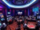Players enjoying vibrant games at Zbet casino, with chips and dice illuminating the excitement.