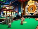 Engaging poker game scene at vipwin88.co.com with intense players and bright slots.