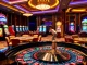 Experience the luxury of 789f trang chủ with vibrant casino scenes filled with roulette and slot games.