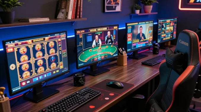 Engage with your favorite 777x games in a professional online gaming setup.