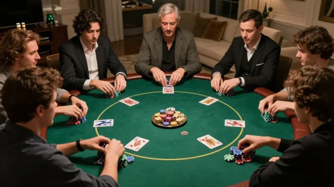 Experience rút tiền shbet with friends during an exciting poker night at home