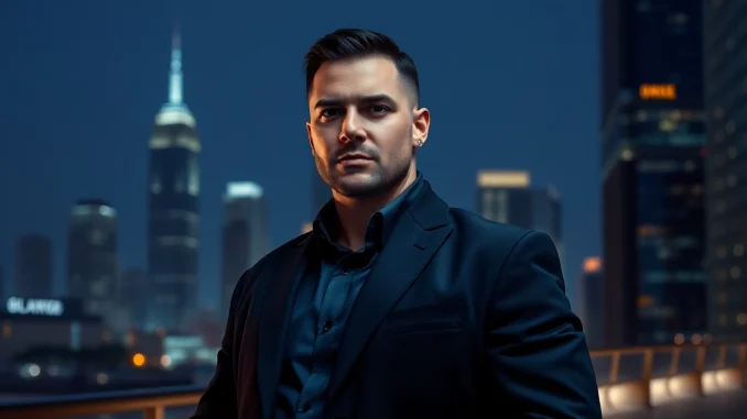 HKSSC Bodyguard Service professional stands vigilant in an upscale urban setting.