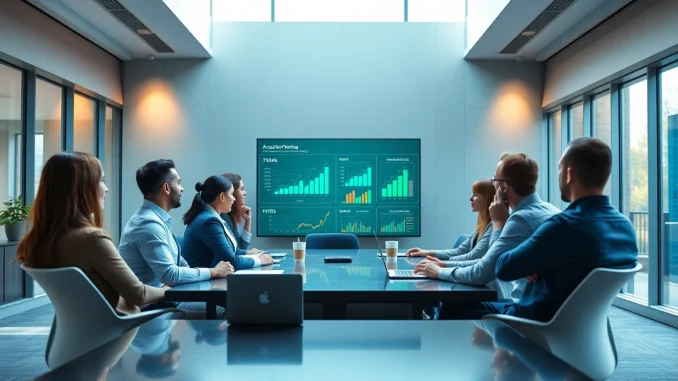 Engaging team discussion on Acquisition Planning in a modern conference room.