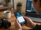 Engaging person betting on the GO8 CAPITAL app in a cozy home environment