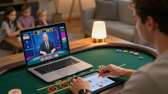 Player experiencing thrilling live dealer games on 98win platform with engaging blackjack table