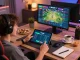 Bong88 user placing a bet on the sports betting app in a cozy home setup, promoting responsible gaming.