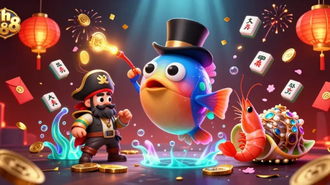 Join the adventure at dh 88 with a dazzling deep-sea scene featuring treasures and glowing elements.