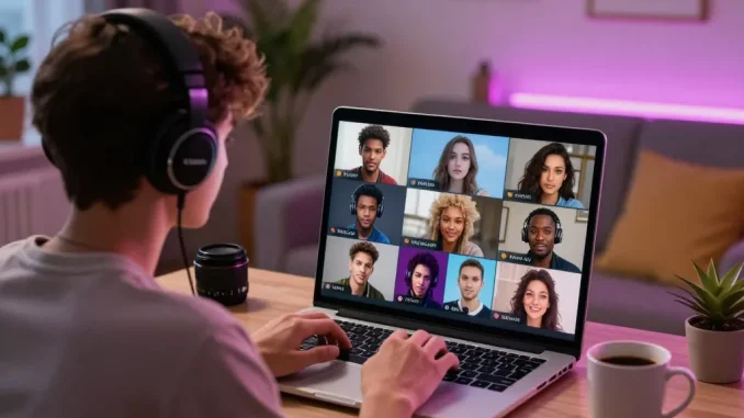 Engaging in nsfw ai chat with colorful avatars and cozy atmosphere.