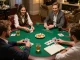 Players enjoying an engaging poker game night at home with friends, showcasing fly88's thrilling atmosphere.