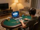 Engaged in a live dealer game at SC88, showcasing strategic blackjack gameplay on a laptop.