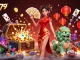 Experience thrilling gameplay at MAX79 with a captivating 3D casino illustration featuring vibrant characters and elements.