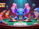 Engage with the exciting cổng game sunwin experience through this vibrant illustration of a neon casino party.