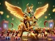 Experience exhilarating gameplay at crazyvegas with a dynamic scene of golden scarabs and casino elements.
